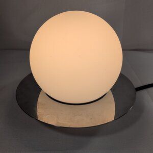 Ikea SIMRISHAMN Table Wall Lamp Chrome Plated Opal Glass 6" 404.378.01 MCM Light